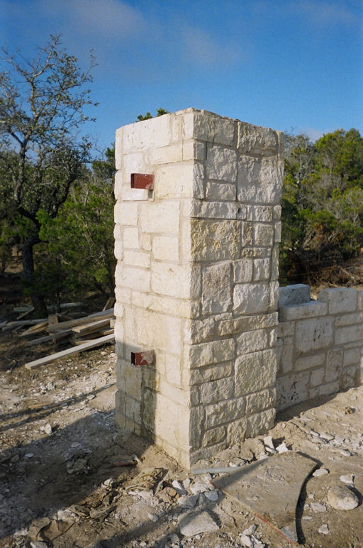 block wall post - mediterrania iron