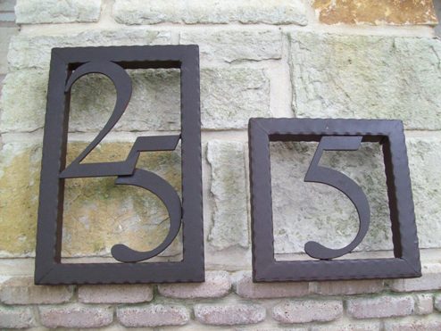 Decorative Iron Numbers - Evans Weaver